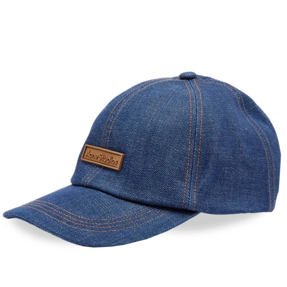 Denim cap with Acne Studios Carliy patches