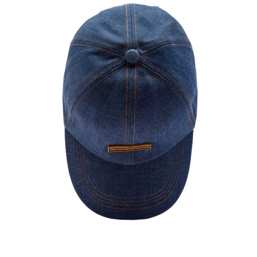 Denim cap with Acne Studios Carliy patches