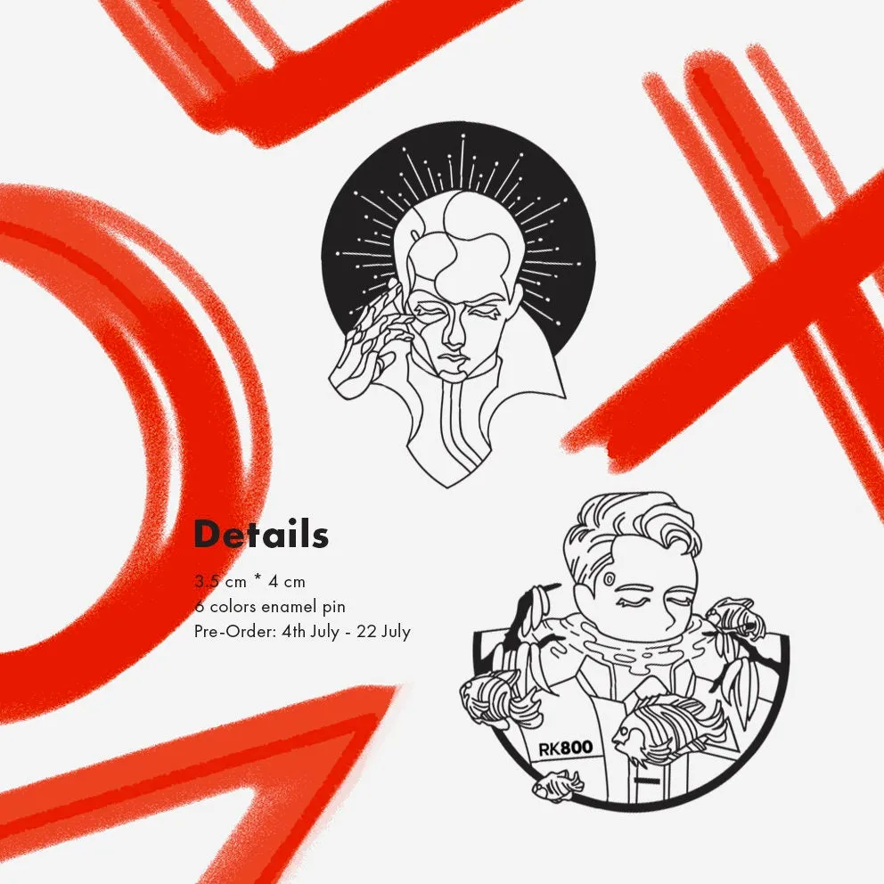Detroit: Become Human Markus Enamel Pins