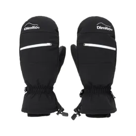 Dimito Block Zip Mitten Glove-BLACK