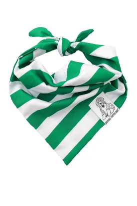 Dog Bandana Stripes - Customize with Interchangeable Velcro Patches