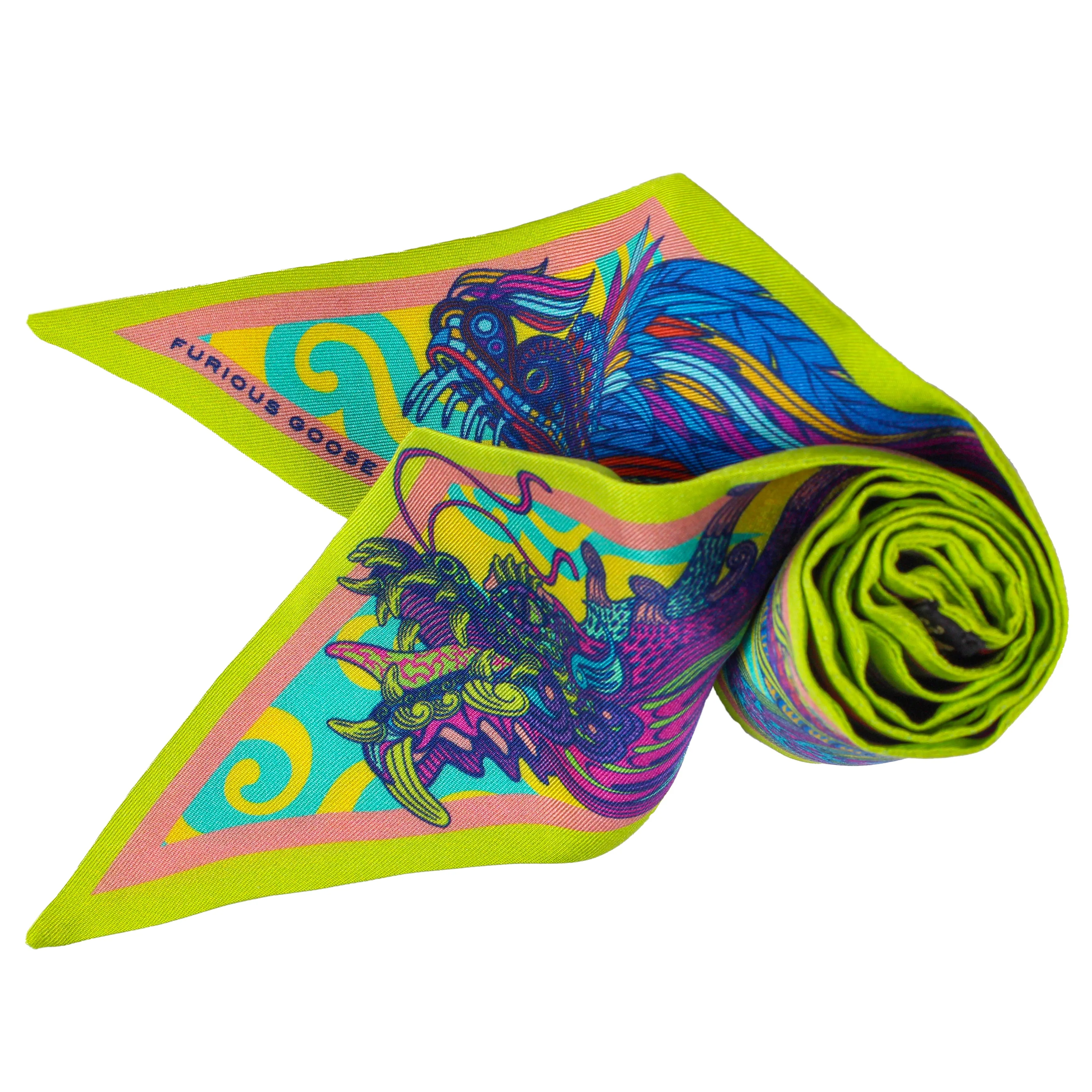 Dragon Bow Gaudium, Silk Ribbon Scarf