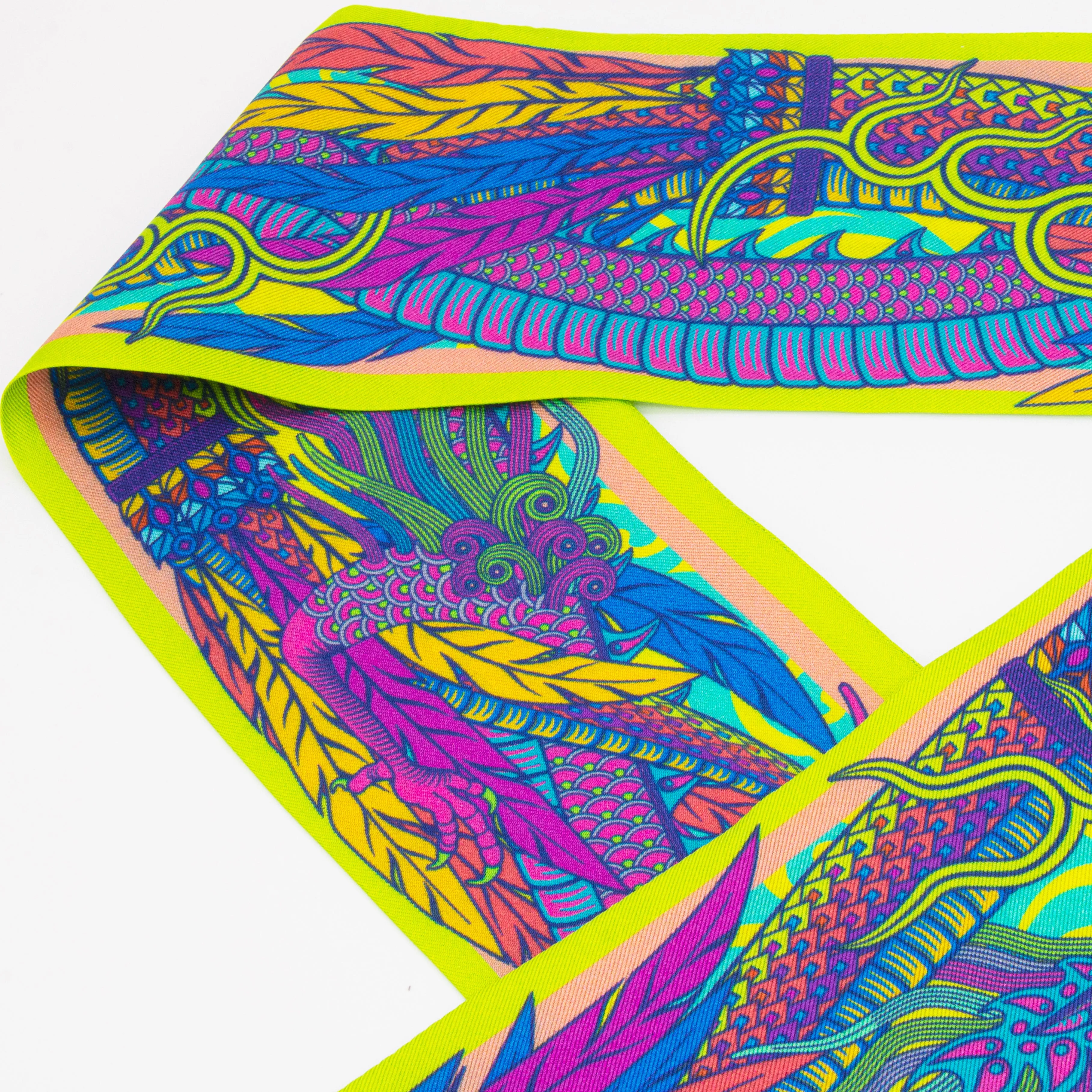 Dragon Bow Gaudium, Silk Ribbon Scarf