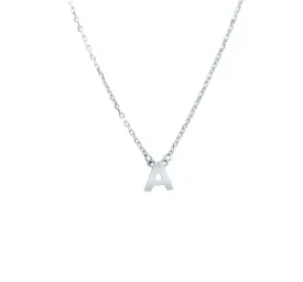 Duo Initial Silver Necklace