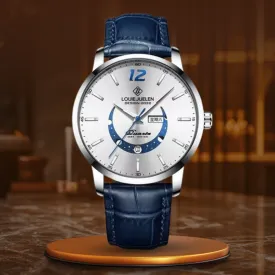Elegant Moon Phase Watch with Luminous Week Calendar