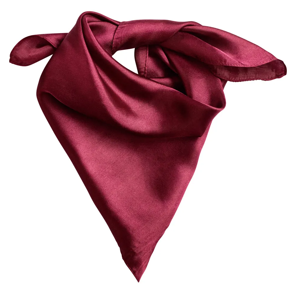 Elemental Silk Scarf in Rioja Red