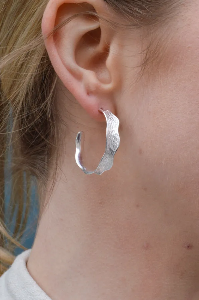 Enamel Copenhagen Large Ane Silver Hoops