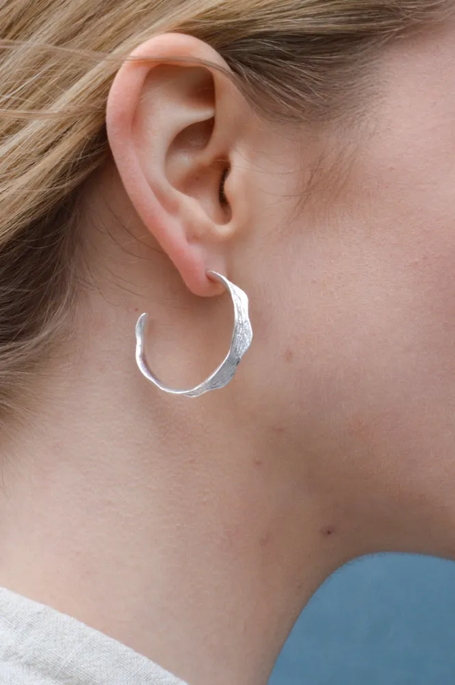 Enamel Copenhagen Large Ane Silver Hoops
