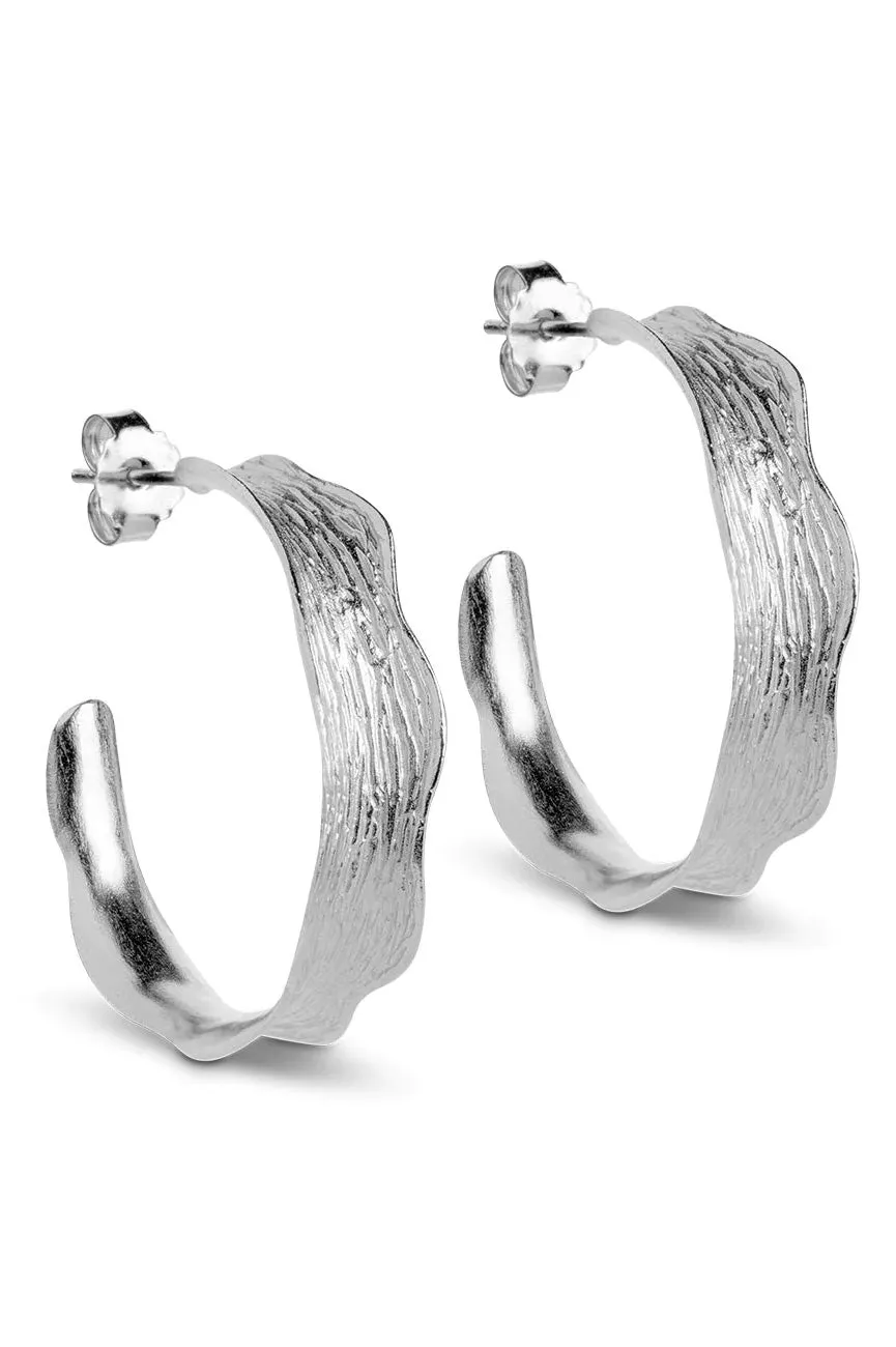 Enamel Copenhagen Large Ane Silver Hoops