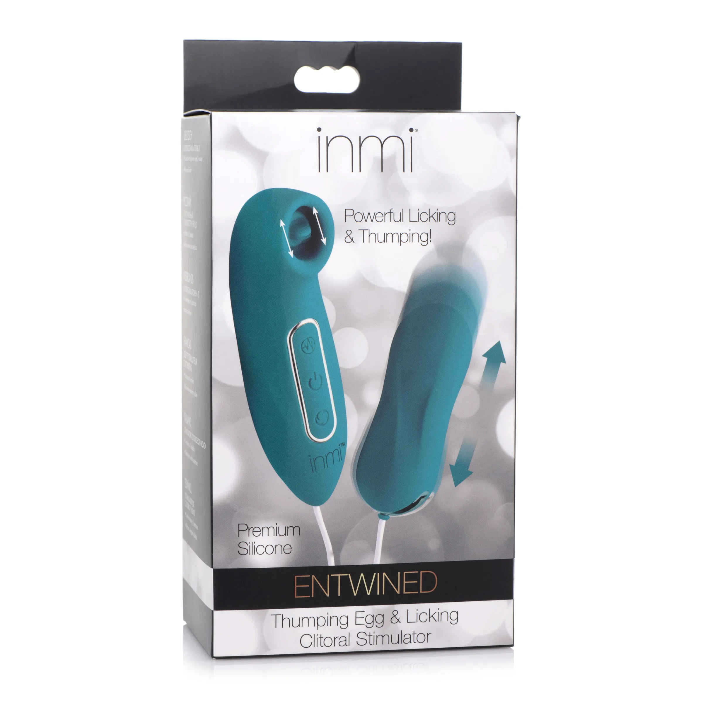 Entwined Silicone Thumping Egg & Licking Clitoral Stimulator