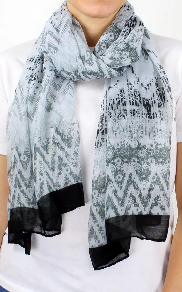 ESC10232 Ethnic Print Oblong Scarf