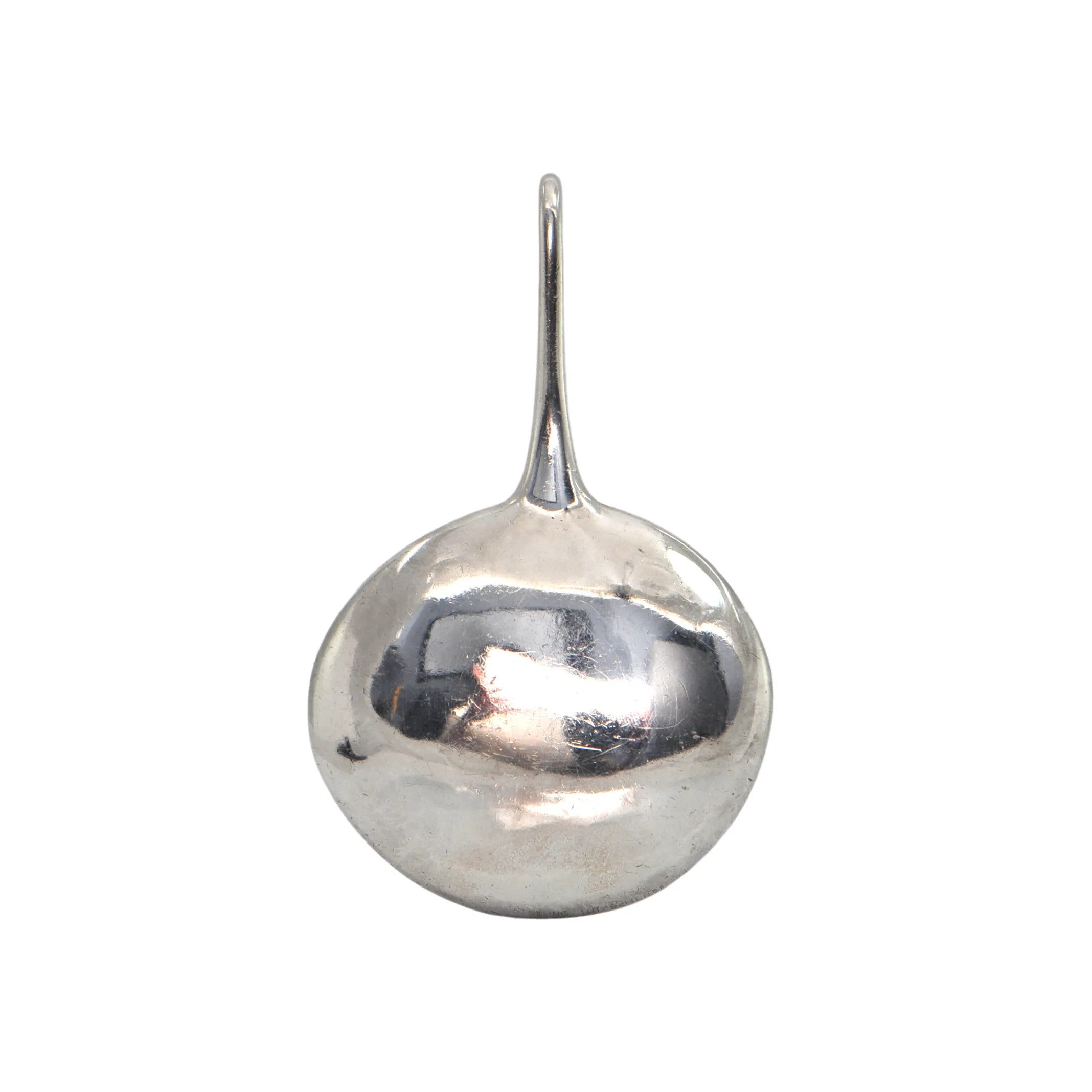 Estate Signed Water Schluep Pearl and Enamel Sterling Silver Pendant