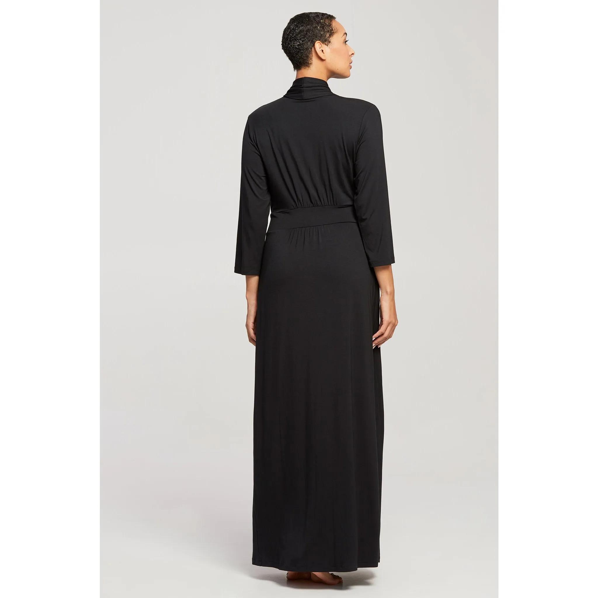 Fleur't Long Morning Robe with Silk Tie 621