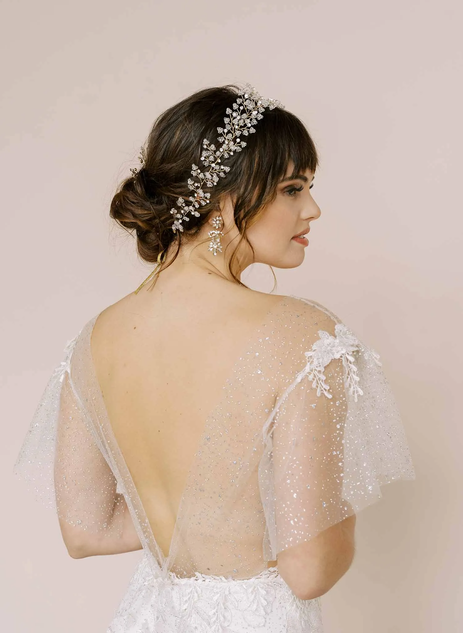 Flourish of crystals hair vine - Style #2139