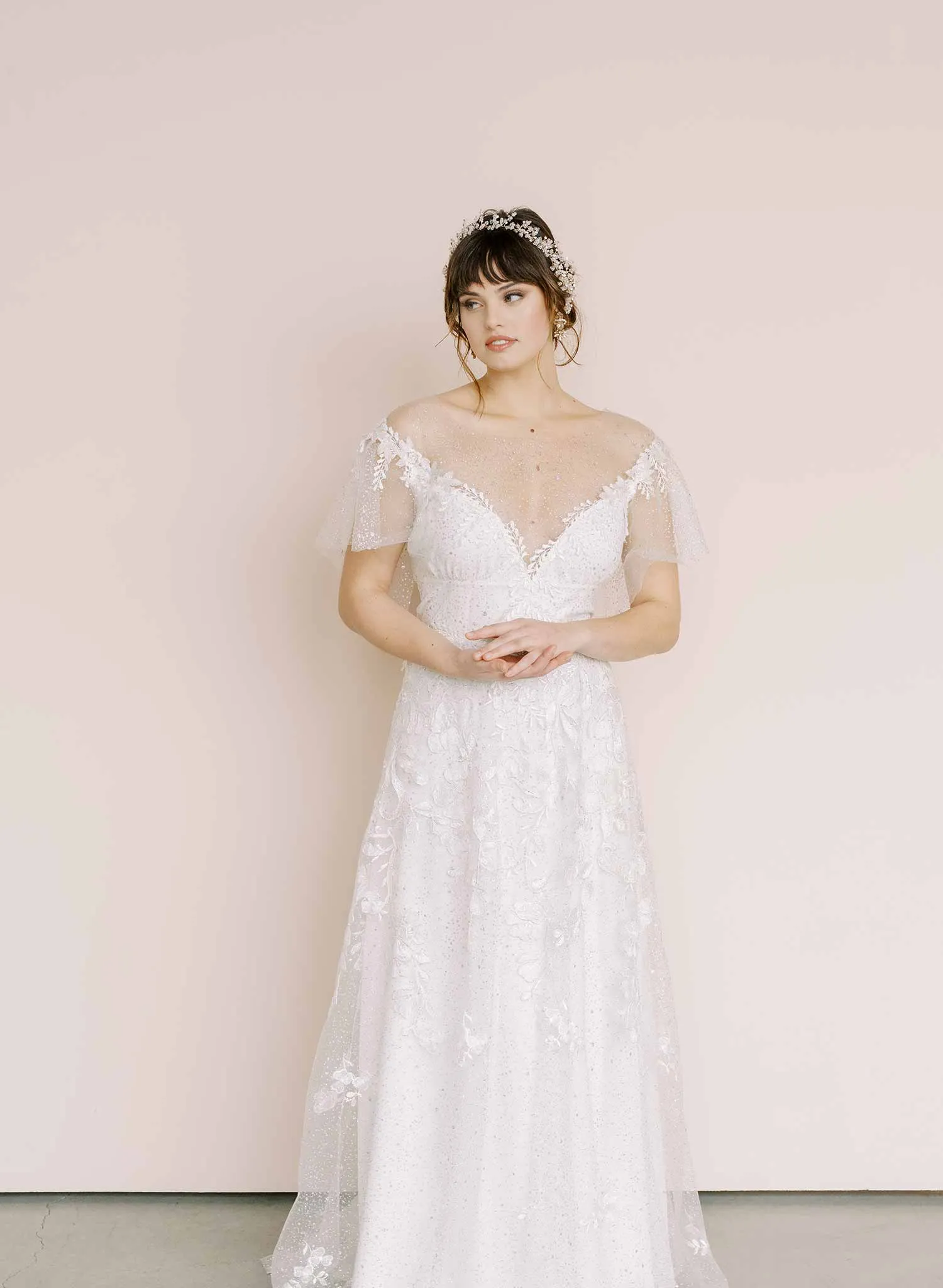 Flourish of crystals hair vine - Style #2139