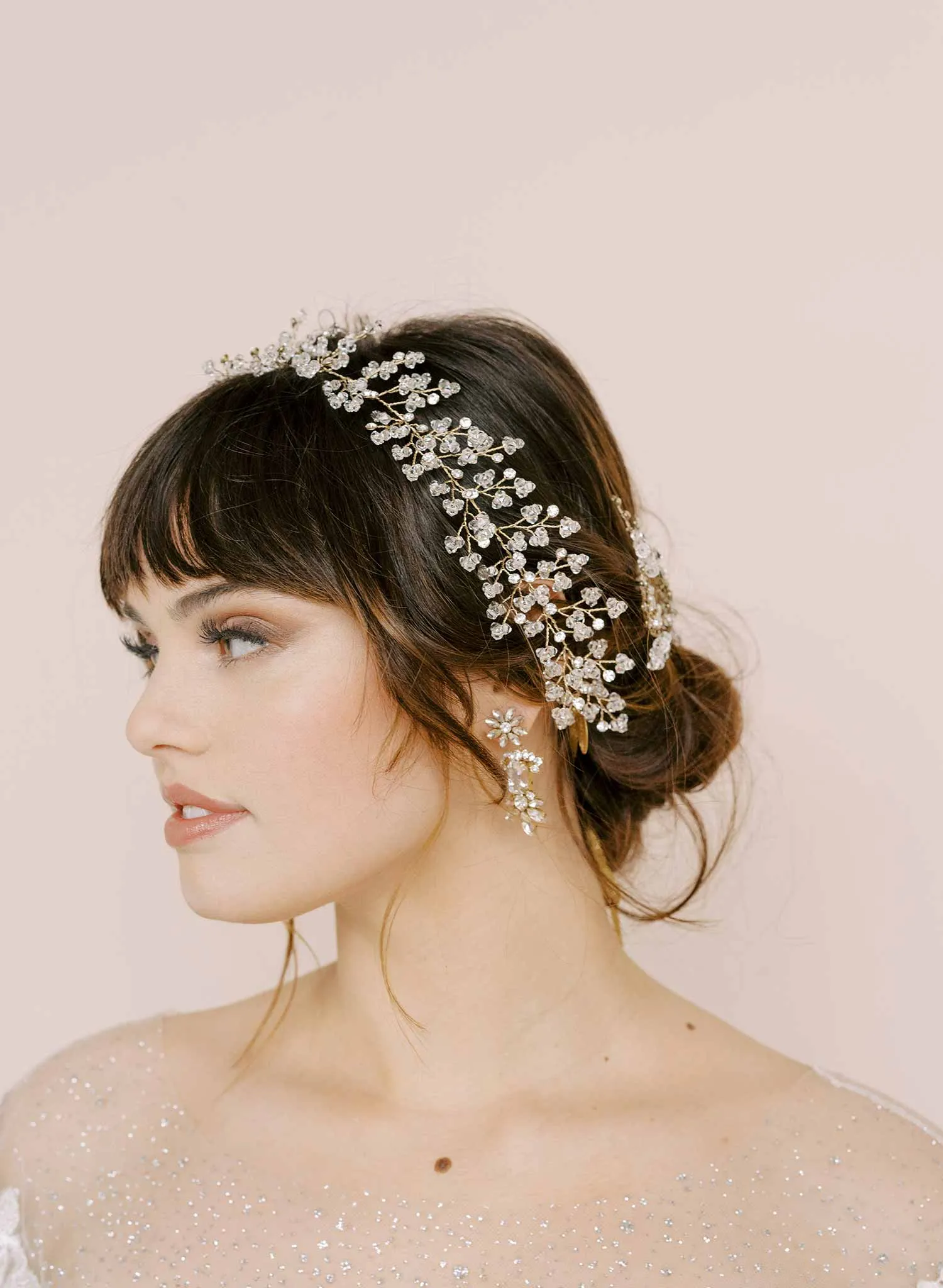 Flourish of crystals hair vine - Style #2139