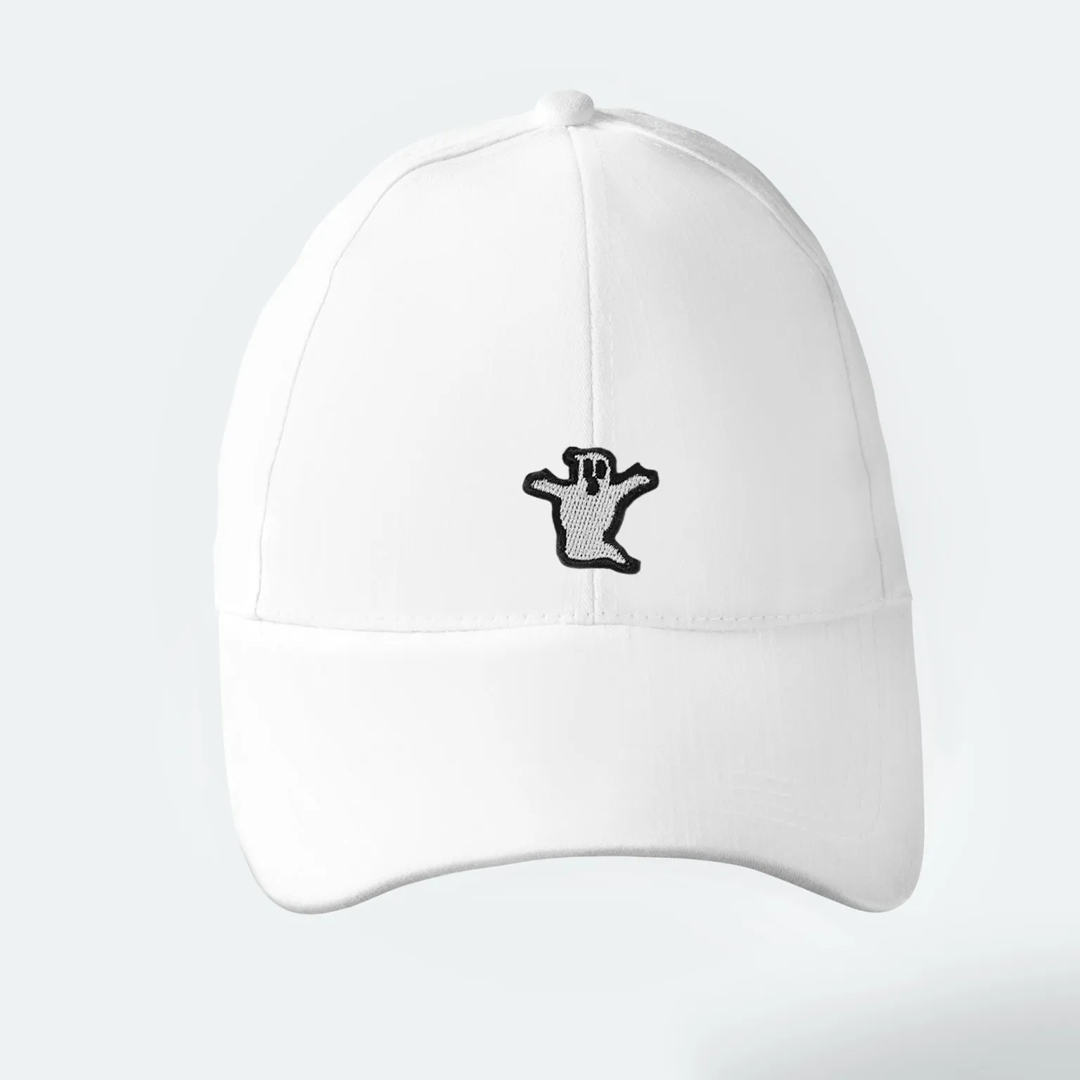 Ghost Embroidered Bat Low Profile Hat