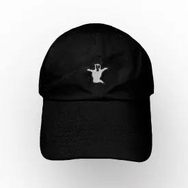 Ghost Embroidered Bat Low Profile Hat
