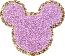 Grape Disney Mickey Mouse Glitter Patch