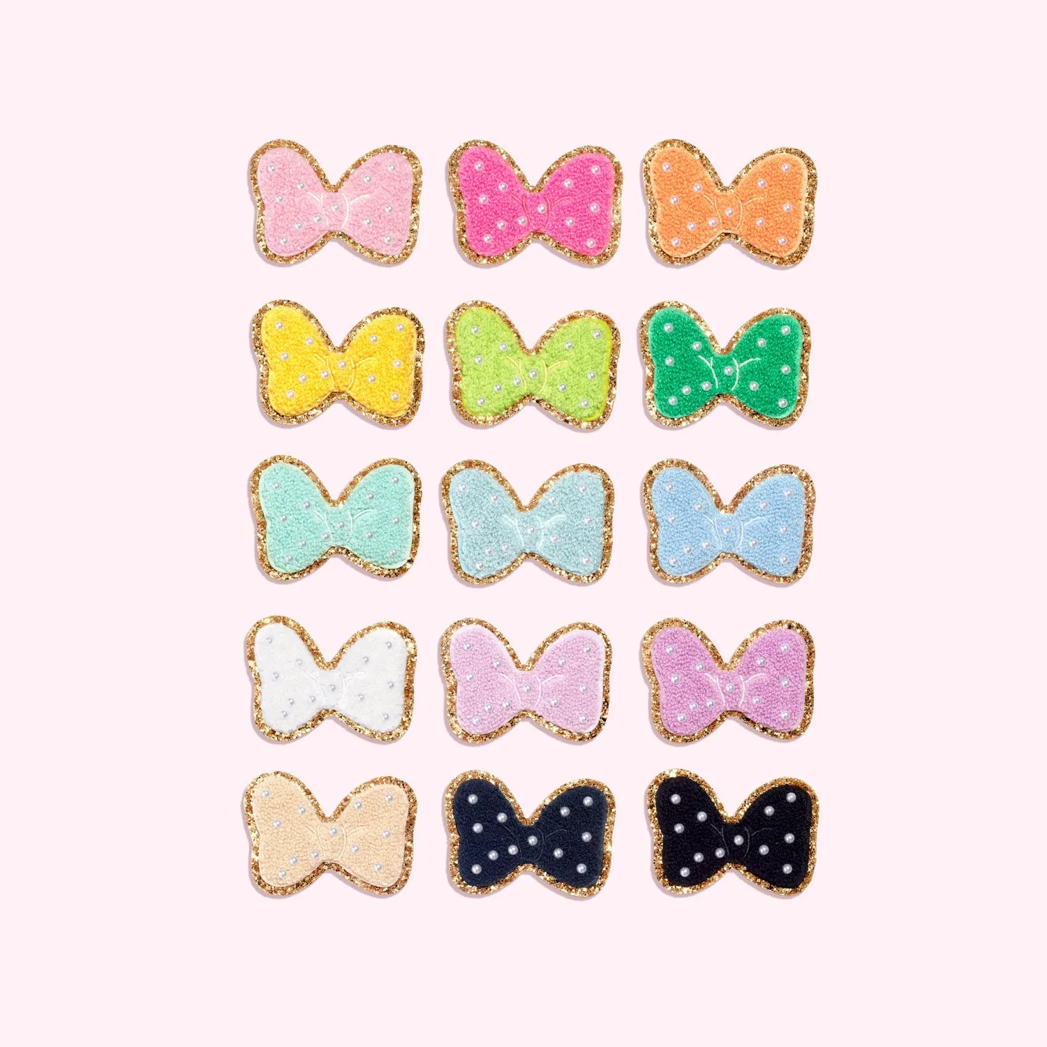 Grape Disney Minnie Mouse Pearl Bow Patch