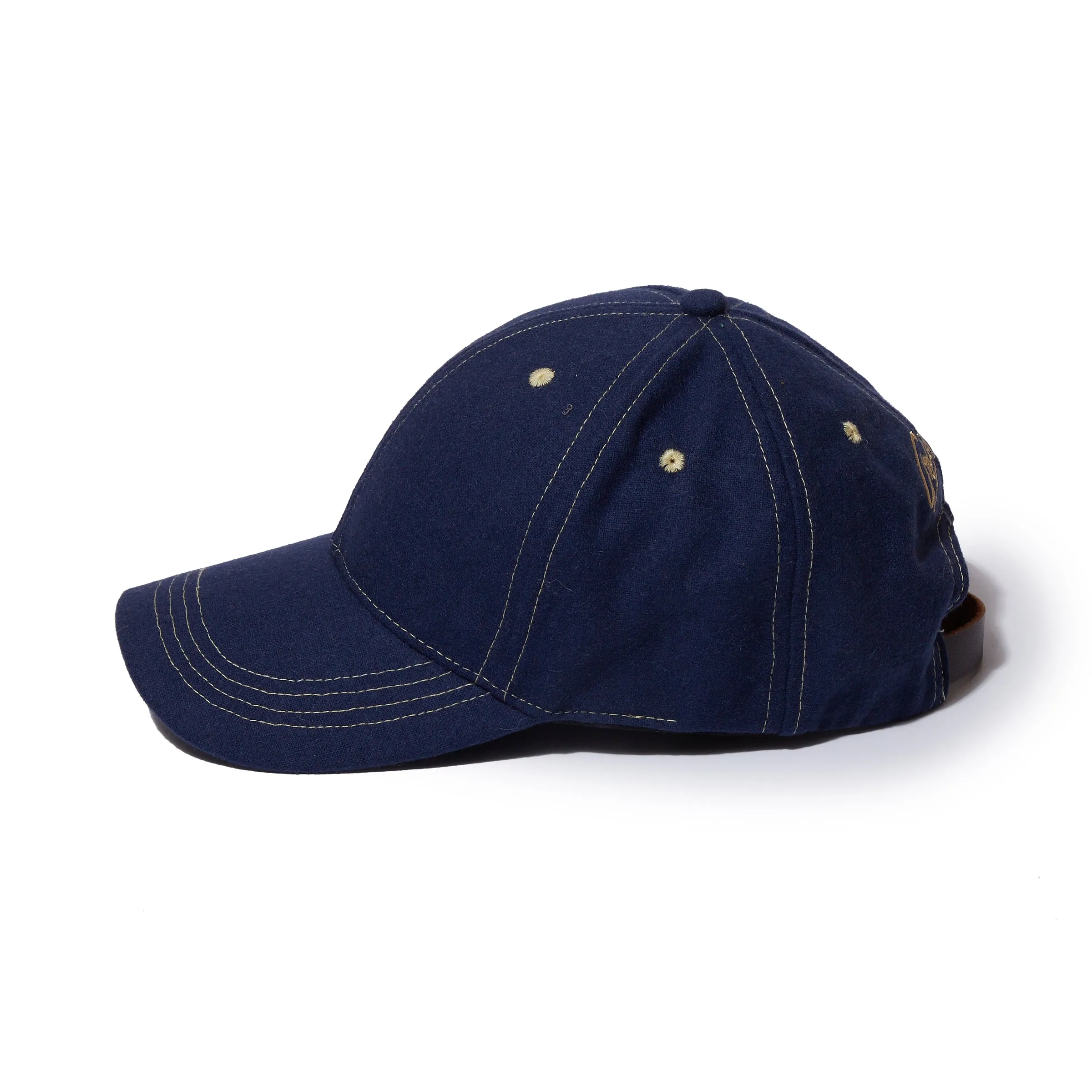 Grayers Logo Wool Baseball Cap - Deep Blue