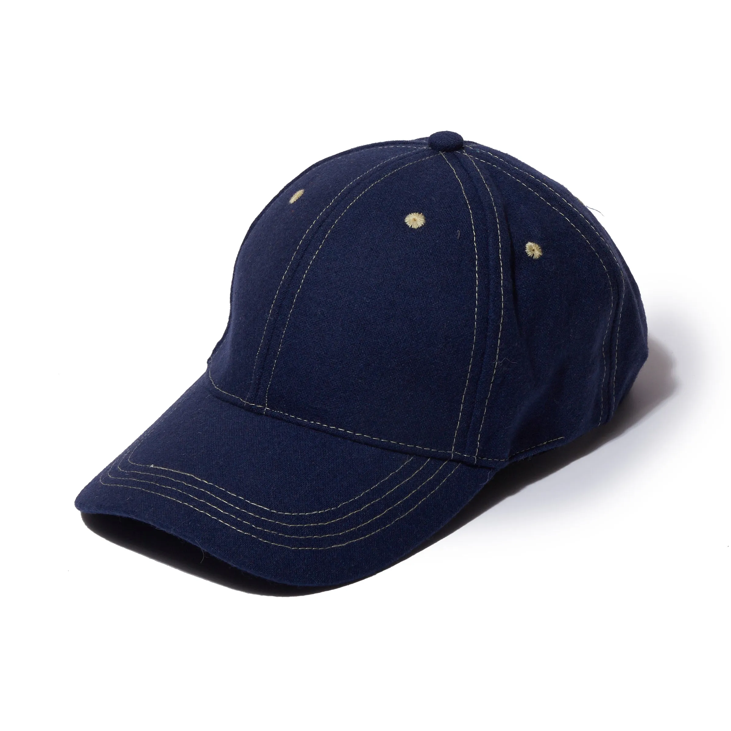 Grayers Logo Wool Baseball Cap - Deep Blue