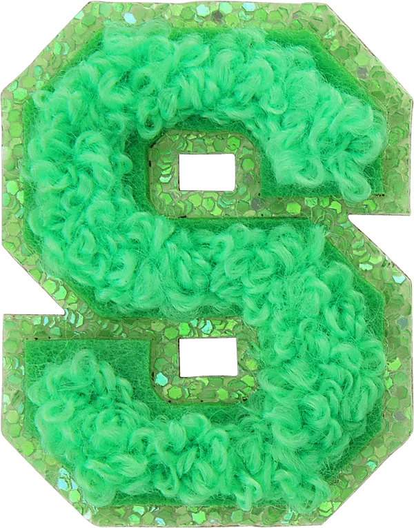 Island Hopping Mini Glitter Varsity Letter Patch
