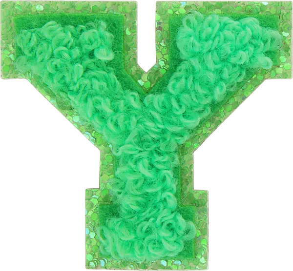 Island Hopping Mini Glitter Varsity Letter Patch