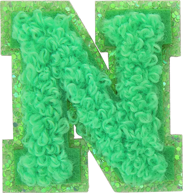Island Hopping Mini Glitter Varsity Letter Patch
