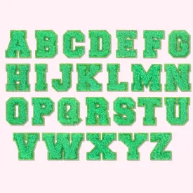 Island Hopping Mini Glitter Varsity Letter Patch