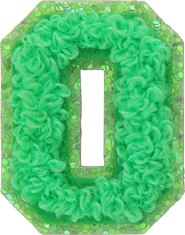 Island Hopping Mini Glitter Varsity Letter Patch