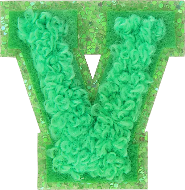 Island Hopping Mini Glitter Varsity Letter Patch