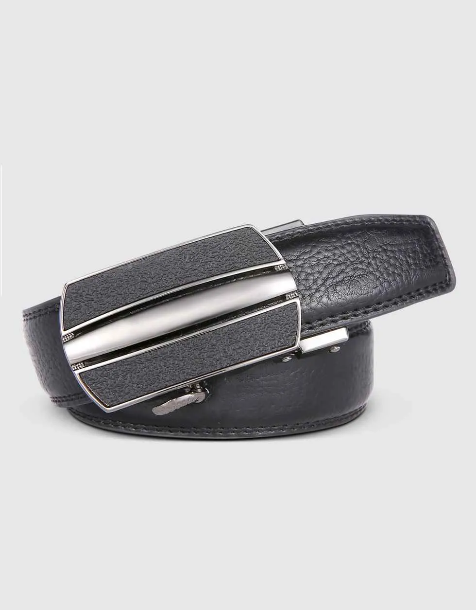 Leather Grid Designer Ratchet Belt