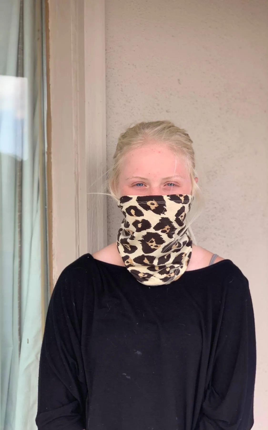 Leopard Print Face Shield, Mask or Headband