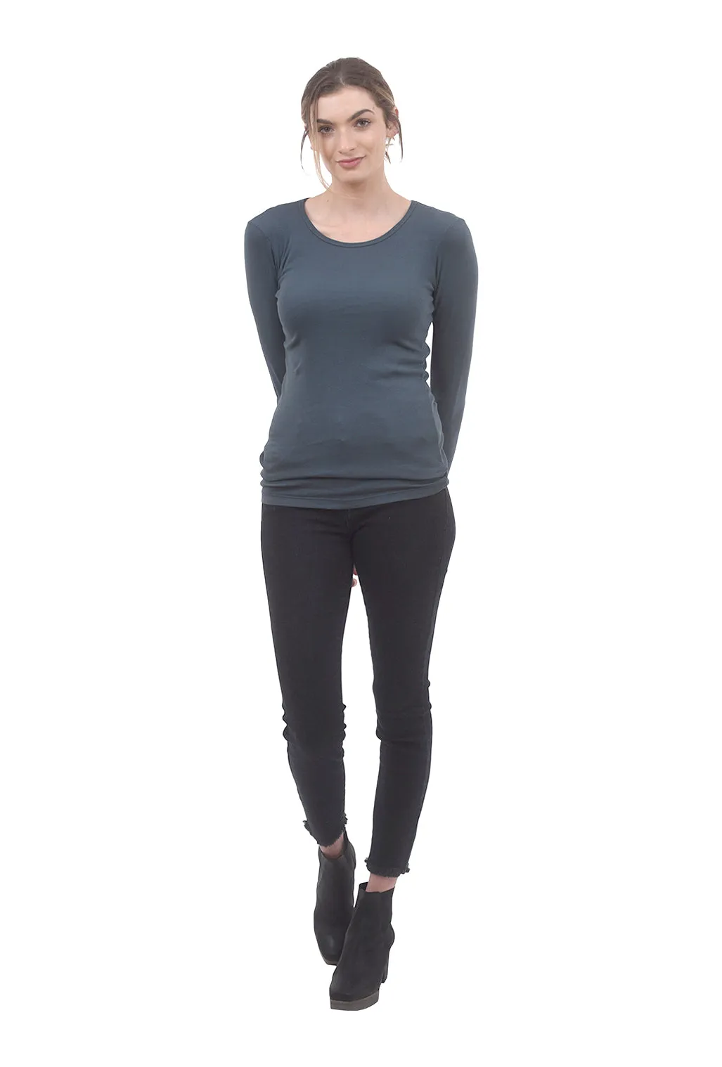 Long Sleeve Crew Neck, Atlantic