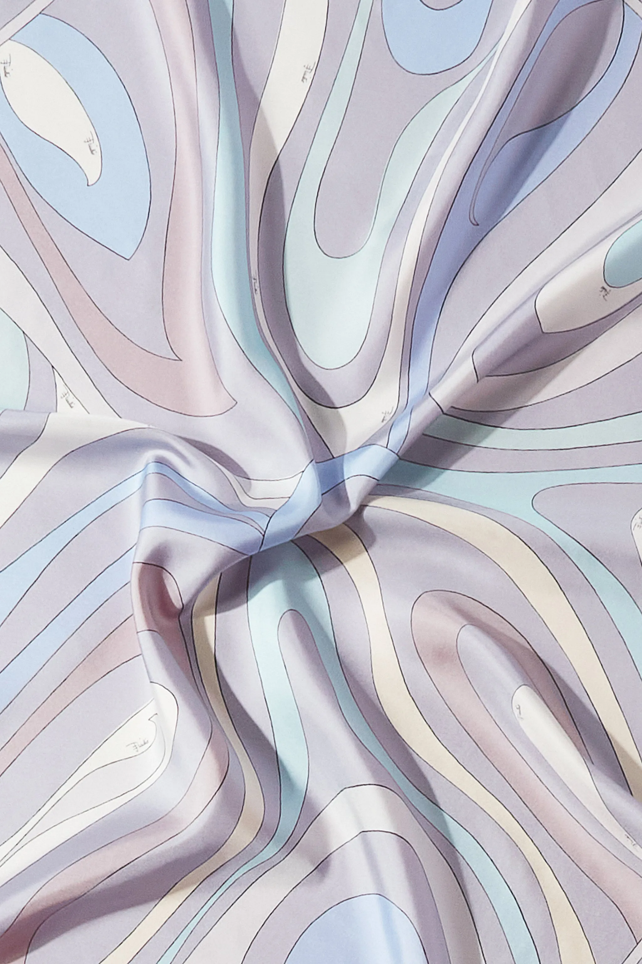 Marmo-Print Large Silk-Twill Carré