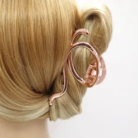 metal wave hair claw, minimalisty hair claw, snail wave hair clamp for women