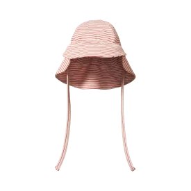 Nature Baby Dash Sunhat - Red Pinstripe