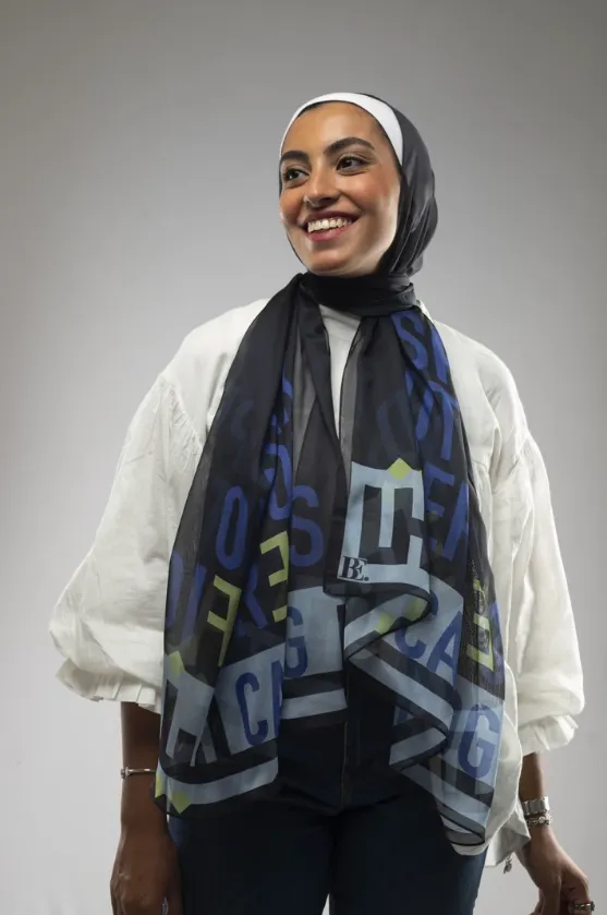 Original: Black & Blue Scarf