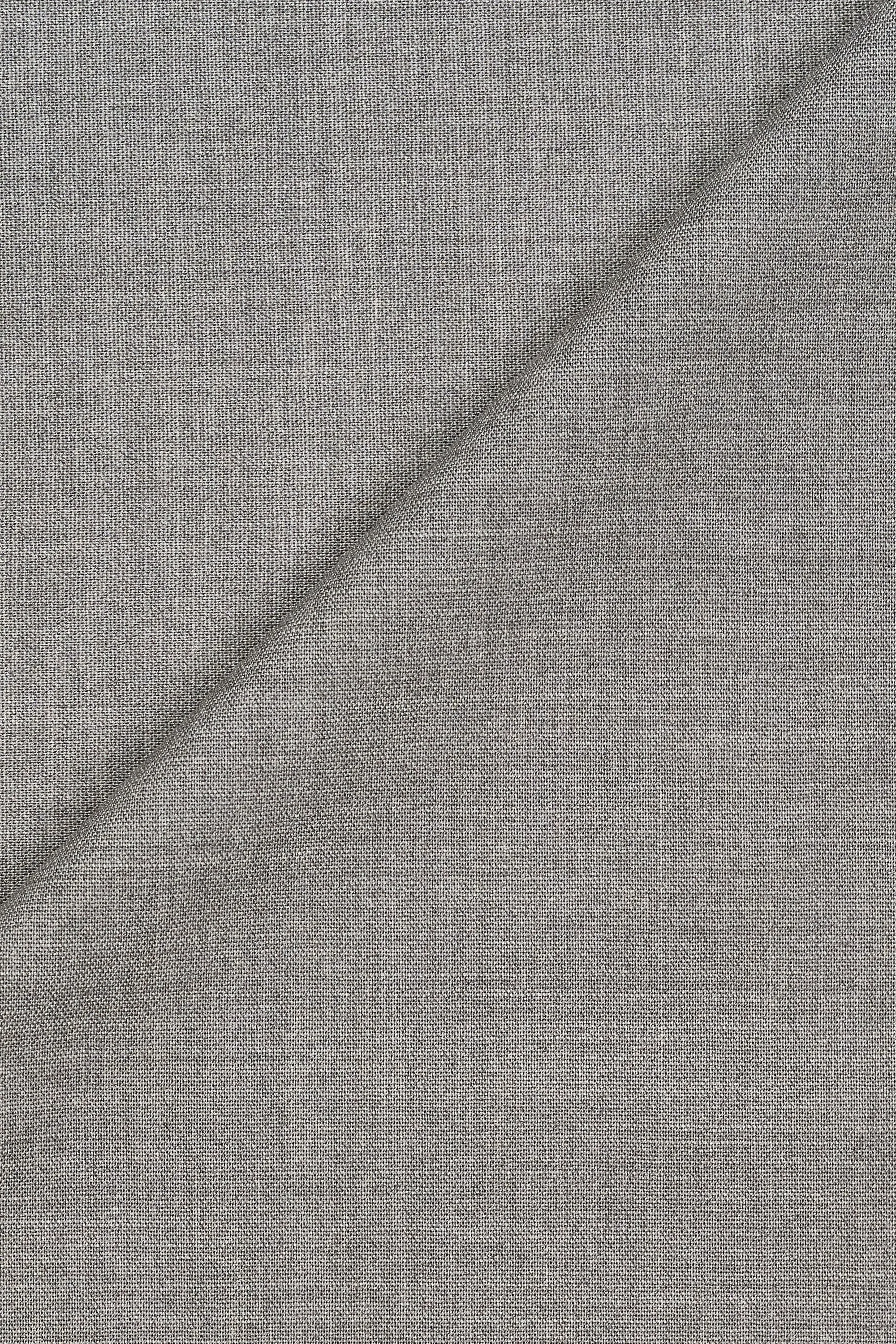 Piacenza Light Grey Virgin Wool Cloth - 1.5m