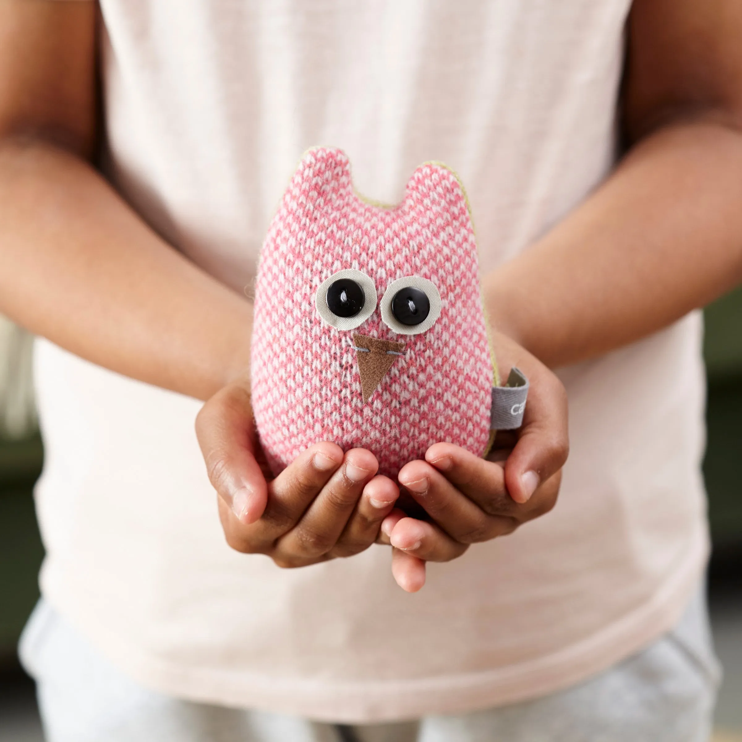 Pink & Green Lavender Filled Mini Owl