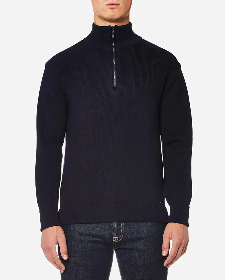 Quarter Zip Knit NAVY
