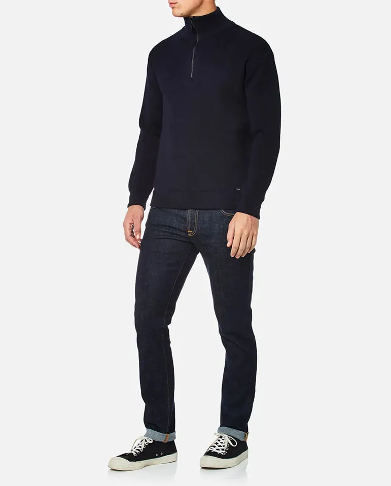 Quarter Zip Knit NAVY
