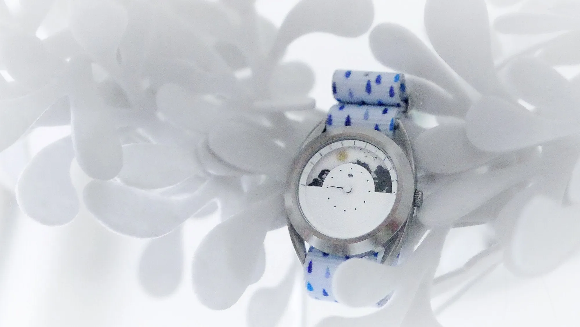Raindrops Graphic Watch Strap