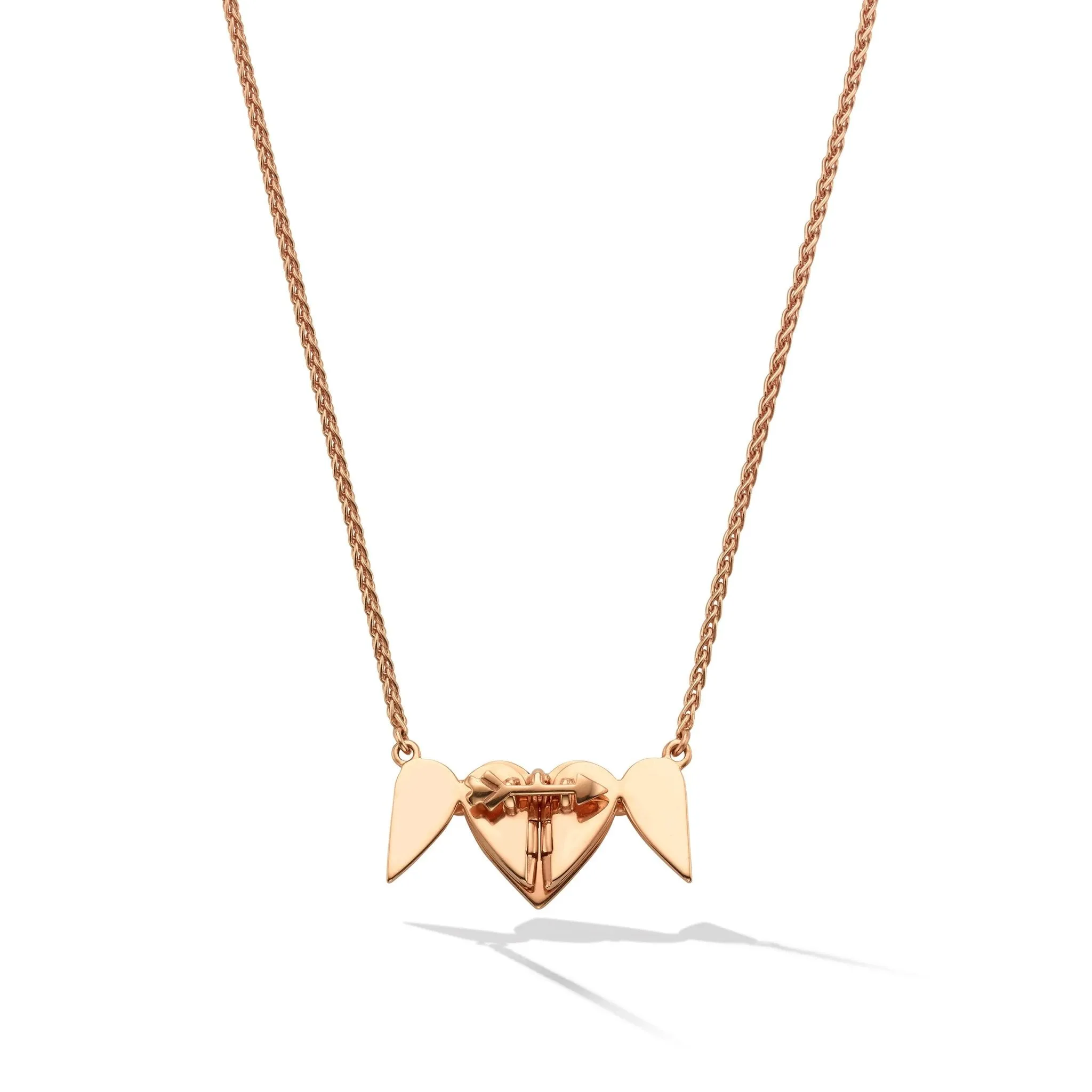 Rose Gold Endless 3 Heart Necklace
