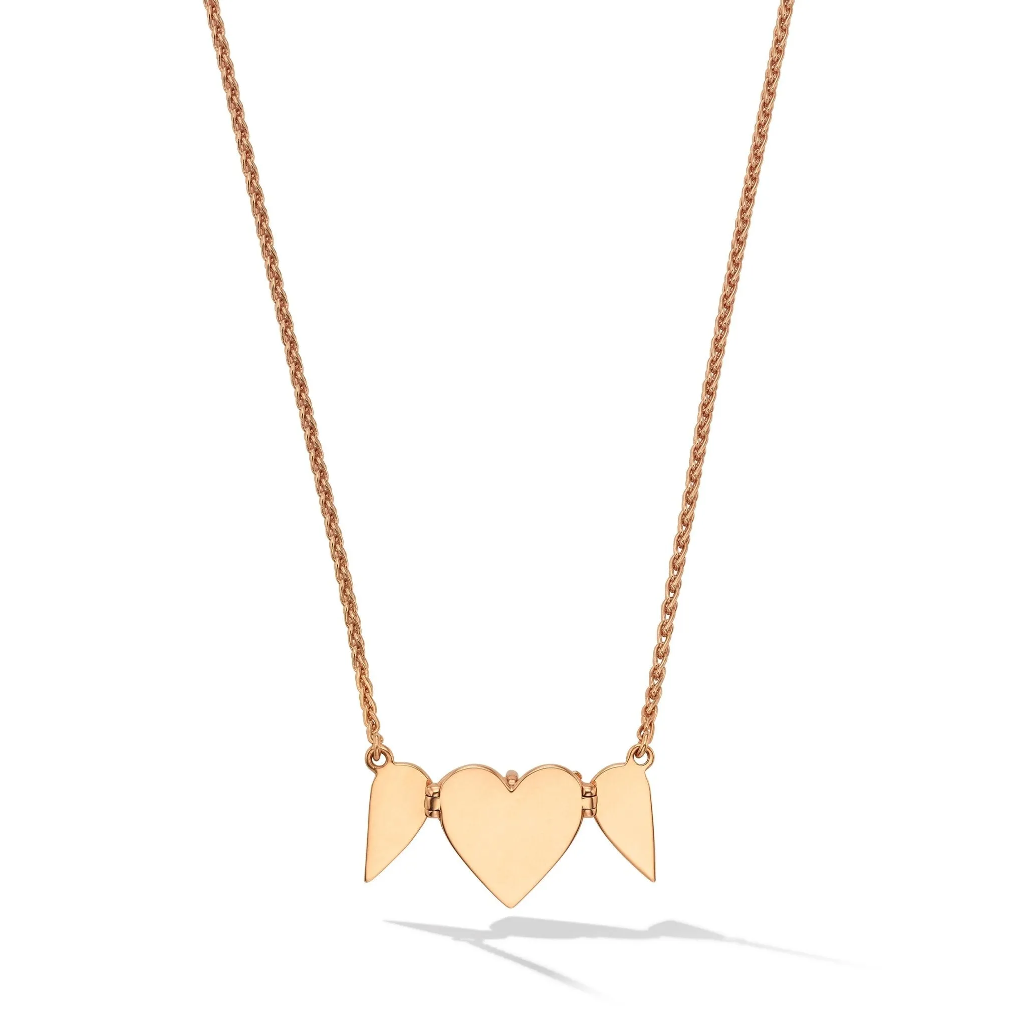 Rose Gold Endless 3 Heart Necklace