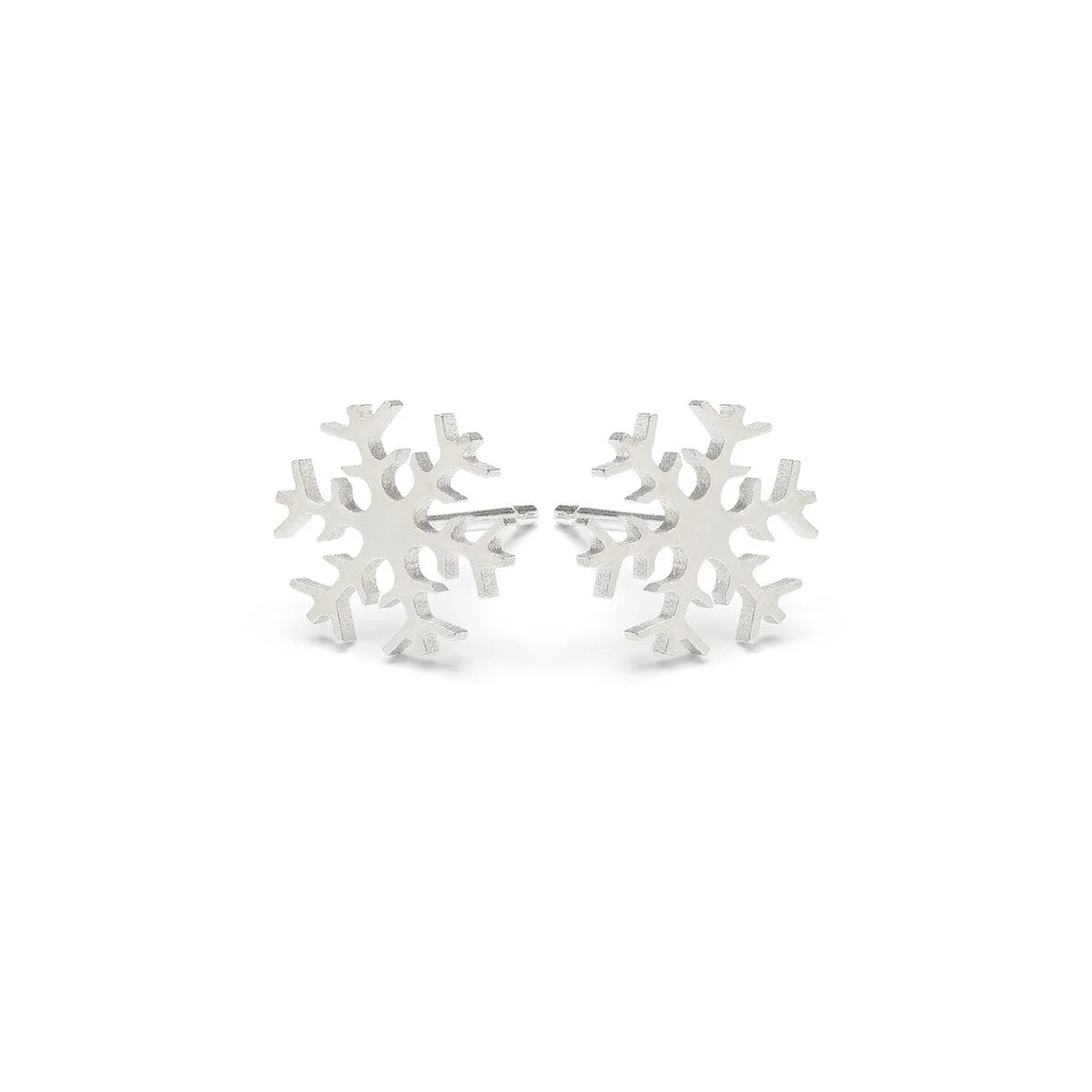 Silver Snowflake Earrings