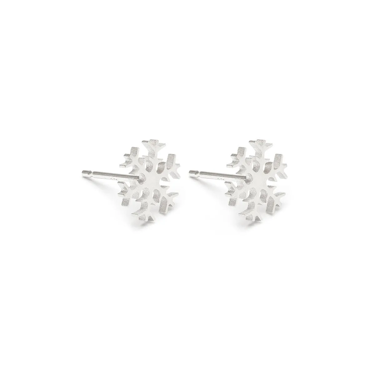 Silver Snowflake Earrings