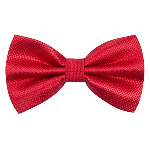 Solid Color Adjustable Band Pre-tied Bow Ties-001