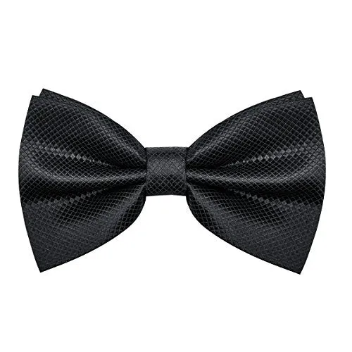 Solid Color Adjustable Band Pre-tied Bow Ties-001